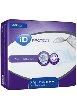Одноразовые пеленки гигиенические впитывающие iD Expert Protect Plus, 30 шт (60x90 см)