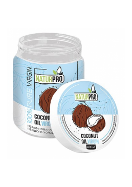 Кокосове масло для волосся і тіла NaturPro Coconut Oil, 400 мл
