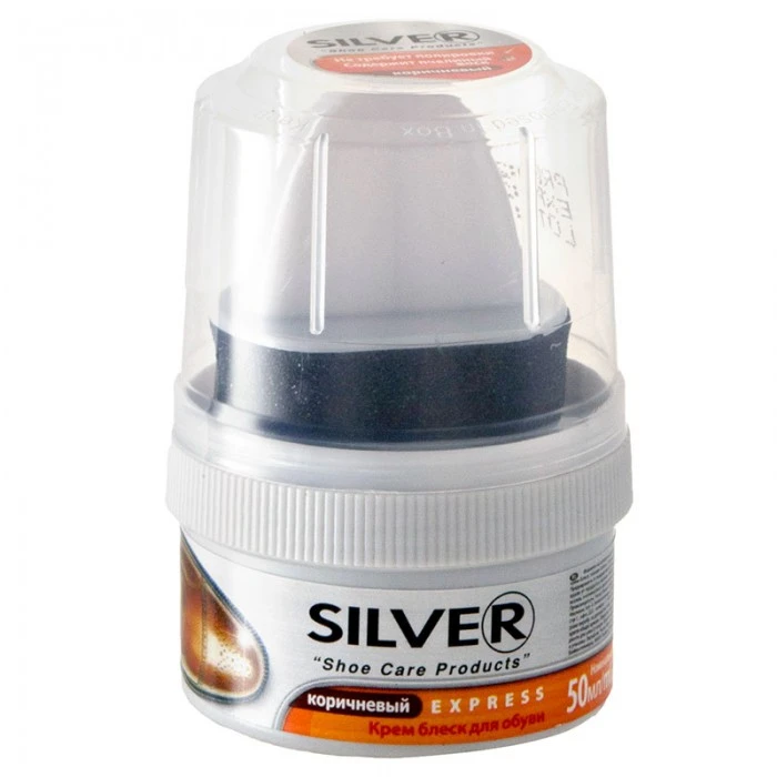 Крем-блеск для обуви Silver CD1L066 Коричневый, 50 мл - 