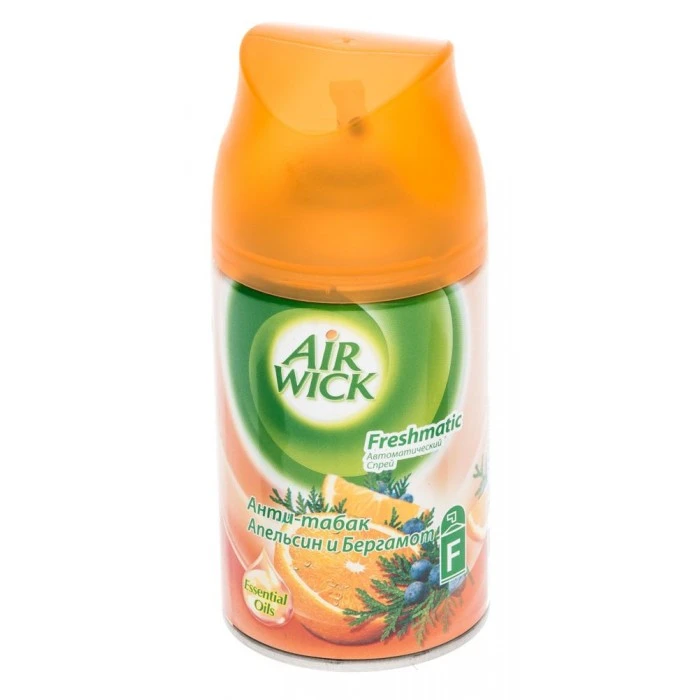 Змінний балон до освіжувач повітря Air Wick Антитютюн Апельсин і кедр 250 мл - 