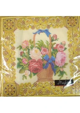 Серветки столові сервіровки Марго 3-х шарові, малюнок 5, 20 шт