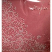 Серветки столові Марго 3-х шарові Рожеві, 20 шт