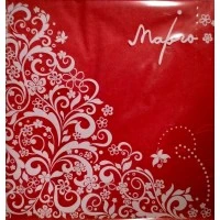 Серветки столові Марго 3-х шарові Червоний, 20 шт