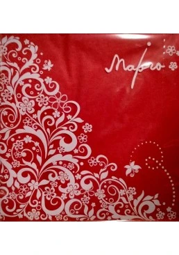 Серветки столові Марго 3-х шарові Червоний, 20 шт