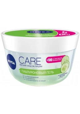 Гиалуроновый гель Nivea Care для лица увлажняющий, 100 мл