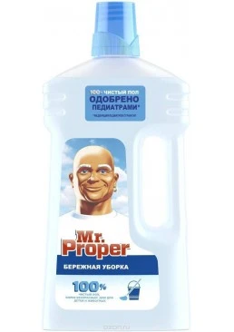 Миюча рідина для підлоги і стін Mr. Proper Бережна Прибирання 1 л