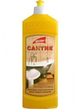 Для чистки кафеля, фаянса, санизделий САНТИК, 500 мл