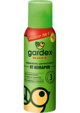 Аэрозоль-репеллент от комаров Gardex Classic, 100 мл