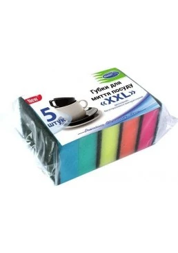 Губка для посуды Stella XXL, 5 шт