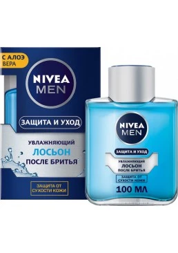 Лосьйон після гоління Nivea Men Захист і догляд зволожуючий з алое вера, 100 мл