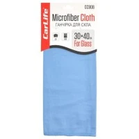 Салфетка автомобильная Carlife  из микрофибры (30x40 см) синяя, 1 шт 