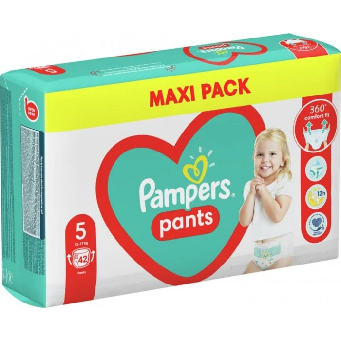 Подгузники-трусики Pampers Pants Размер 5 (12-17 кг), 42 шт - 