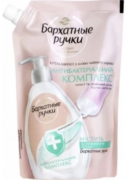 Крем-мыло Бархатные ручки Антибактериальный комплекс, 460 мл