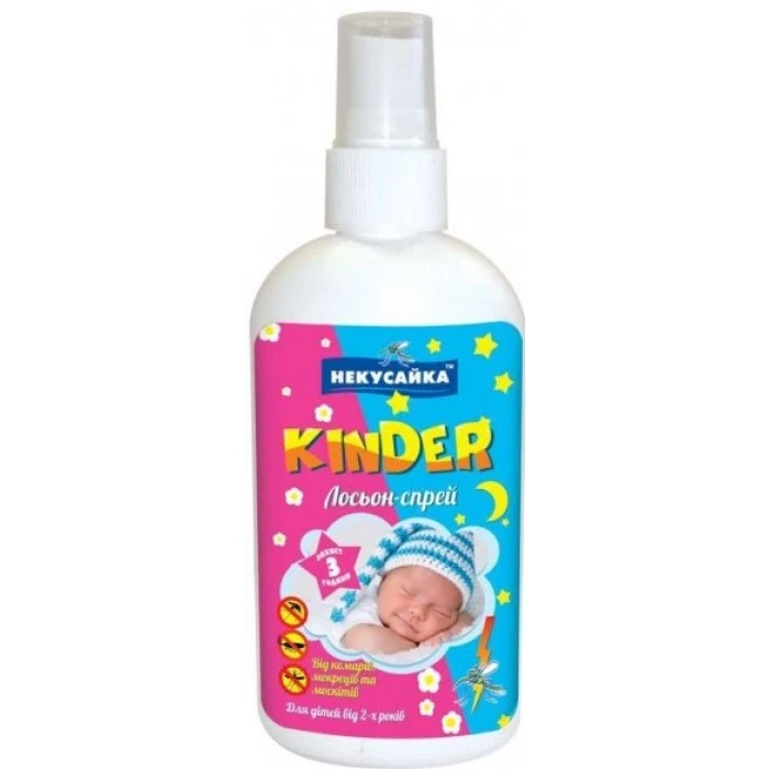 Лосьйон-спрей від комарів Некусайка Kinder, 100 мл - 