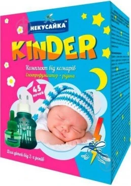Фумигатор от комаров с жидкостью Некусайка Kinder 45 ночей