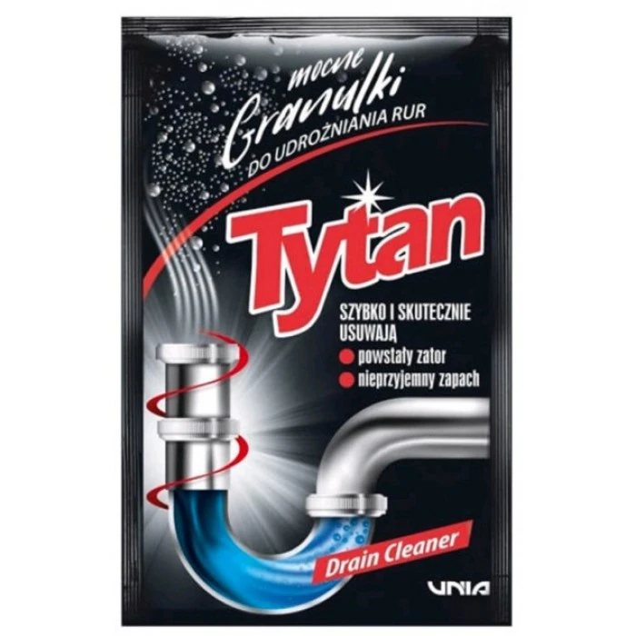Гранульований засіб Tytan для чищення труб (сашетка), 40 г - 