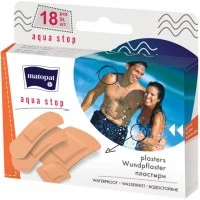 Пластырь медицинский Mаtораt Aqua Stop водостойкий, 18 шт 