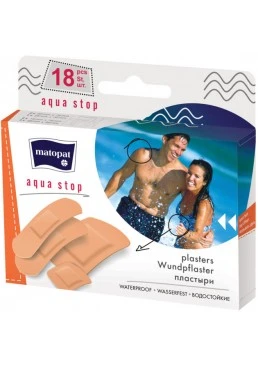 Пластир медичний Mаtораt Aqua Stop водостійкий, 18 шт