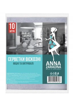 Серветки віскозні Anna Zaradna універсальні, 10 шт