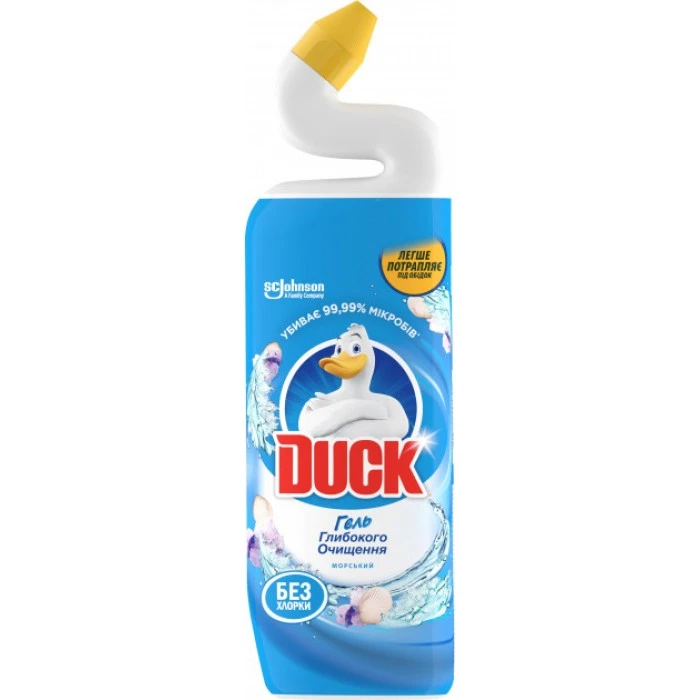 Чистящее средство для унитаза Duck 5в1 Морской, 900 мл  - 