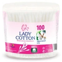 Ватные палочки в банке Lady Cotton, 100шт
