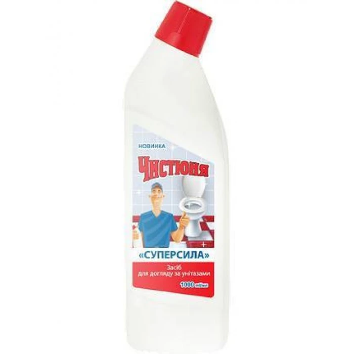 Гель для чищення унітазу Чистюня Суперсила, 1 л - 