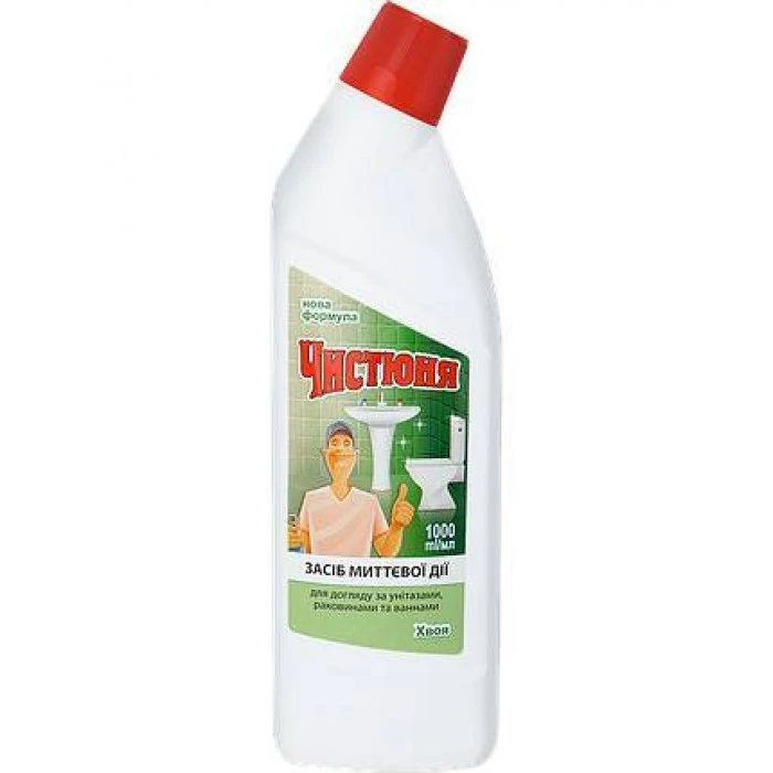 Засіб по догляду за унітазами Чистюня Хвоя, 1 л - 