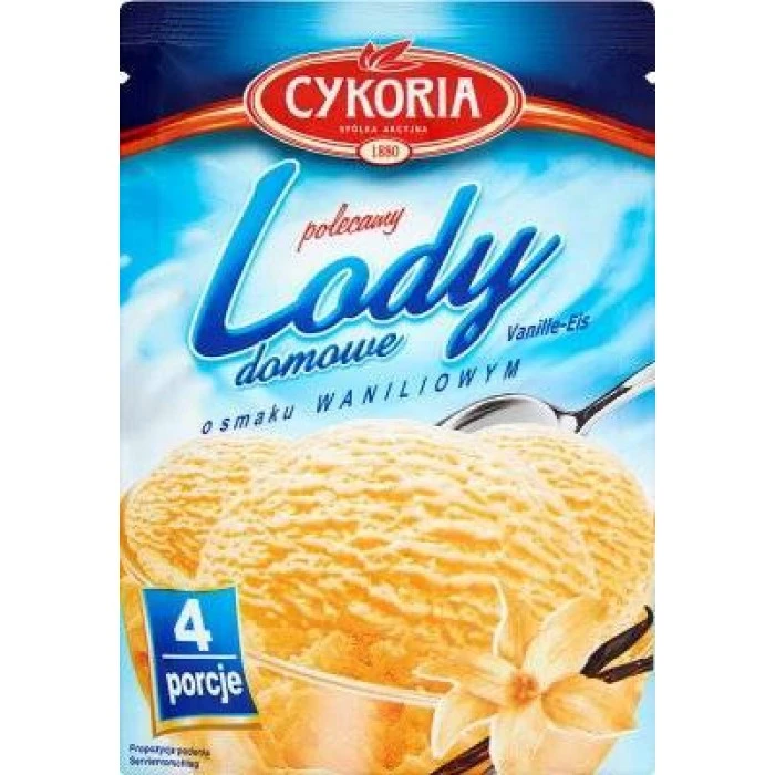 Мороженое для домашнего приготовления Cykoria Lody со вкусом ванили, 60 г - 