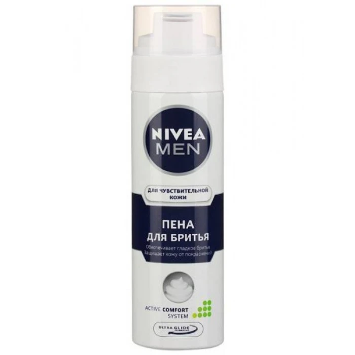Піна для гоління Nivea для чутливої шкіри 200 мл - 