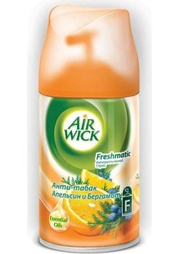 Сменный баллон к освежителю воздуха Air Wick Антитабак Апельсин и кедр 250 мл