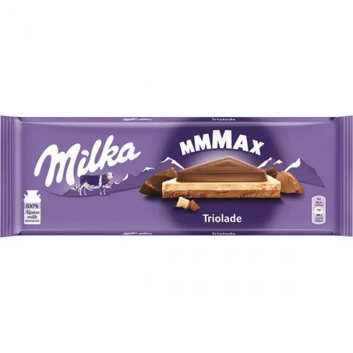 Шоколад Milka Triolade тришаровий шоколад 280 г - 