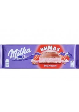 Шоколад Milka Strawberry молочний шоколад з полуничним йогуртом 300 г