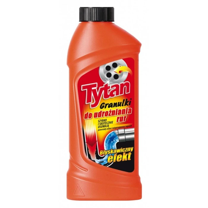 Гранулированное средство для чистки труб Tytan, 800 г  - 