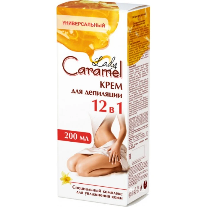 Крем Caramel для депиляции 12 в 1 Универсальный, 200 мл - 