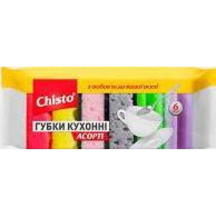 Кухонні губки Chisto Асорті, 6 шт - 