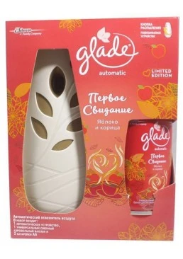 Автоматический освежитель воздуха Glade Яблоко и корица, 269 мл 