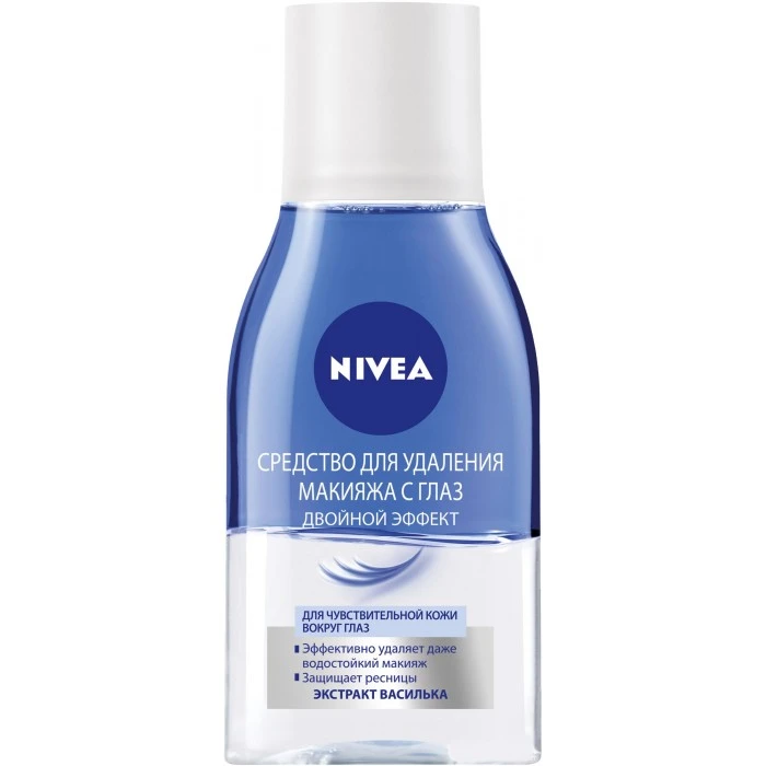 Средство для удаления макияжа с глаз Nivea Двойной Эффект для чувствительной кожи вокруг глаз, 125 мл - 