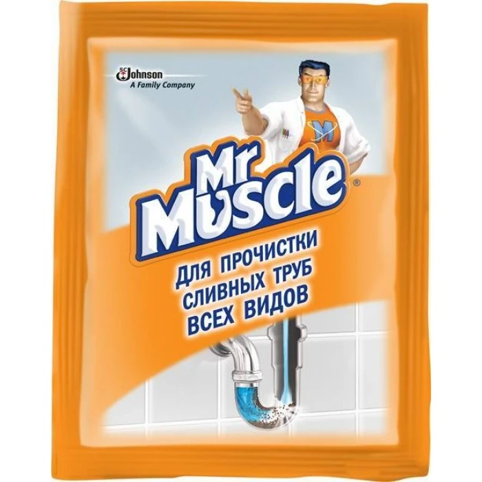 Гранулы для прочистки труб Mr Muscle саше, 70 г  - 