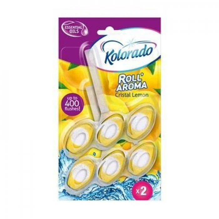 Туалетний блок для унітазу Kolorado Roll Aroma Лимон, 51 г х 2 шт - 