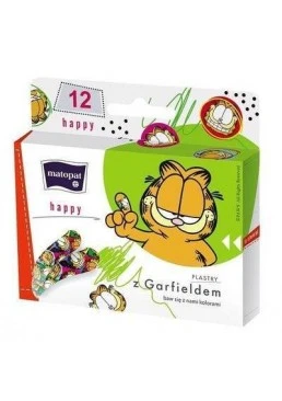 Пластырь медицинский Matopat Happy детский, 12 шт