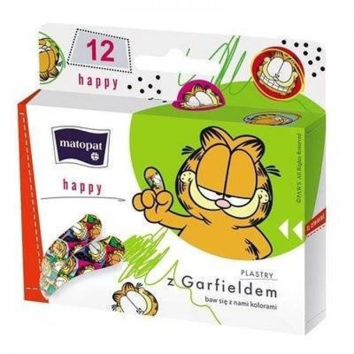 Пластир медичний Matopat Happy дитячий, 12 шт - 