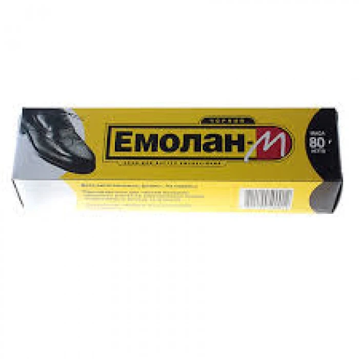 Крем для обуви цв.черный Емолан-М, 80 г - 