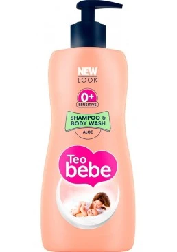 Шампунь і гель для купання для дітей Teo Bebe Aloe з екстрактом алое, 400 мл