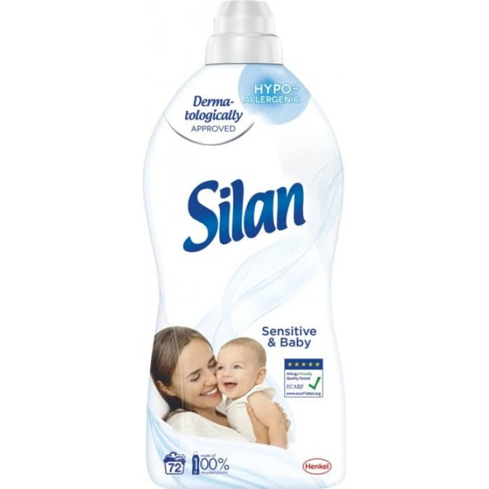 Ополіскувач для білизни Silan Сенситів і дитячий, 1.8 л - 