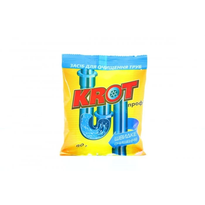 Засіб для чищення труб Крот Профі, 80 г - 