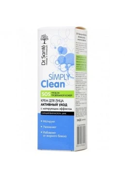 Крем для лица Dr. Sante Simply Clean матирующий, 50 мл