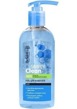 Гель для вмивання Dr. Sante Simply Clean для проблемної шкіри, 200 мл