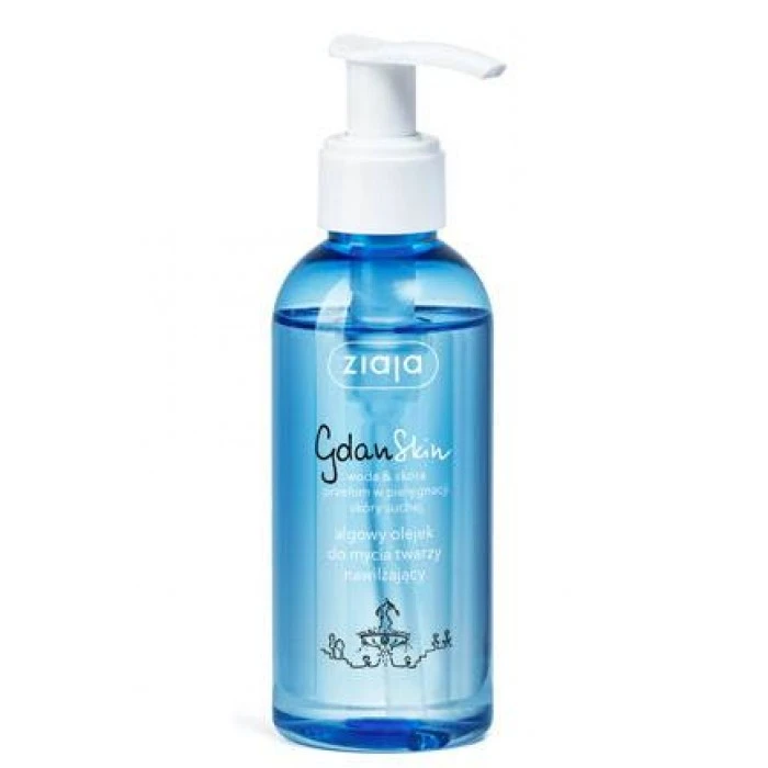 Гідрофільні масло для вмивання Ziaja GdanSkin з зволожуючим екстрактом водоростей, 140 мл - 