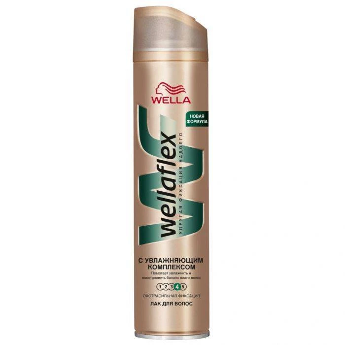 Лак для волосся Wella Wellaflex З зволожуючим комплексом екстрасильної фіксація, 250 мл - 