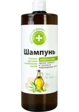 Шампунь для волосся Домашній доктор Пивні дріжджі і оливкове масло, 1000 мол